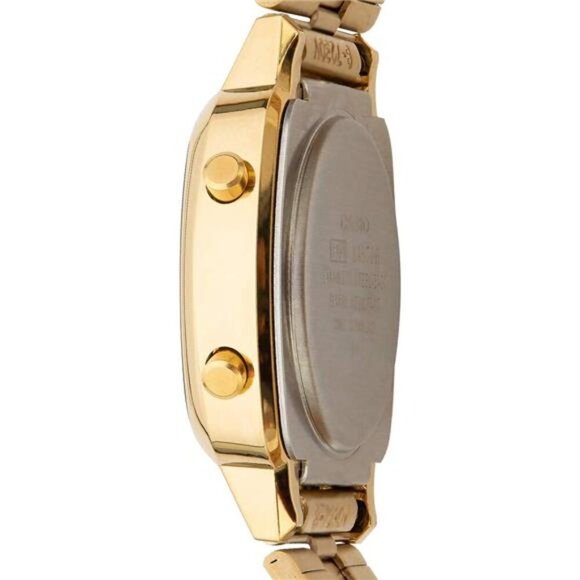 Women\'s LA670WGA-9 Gold Stainless-Steel Quartz Watch with Digital Dial Gold main image 3